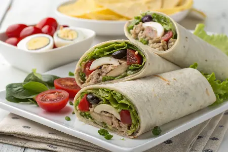 Tuna Niçoise Wraps