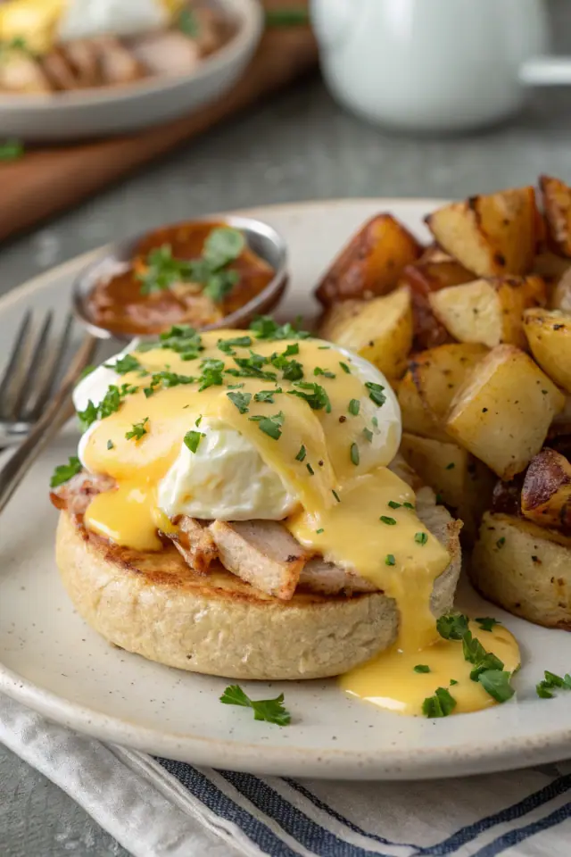 Eggs and Turkey Smokey Benedict