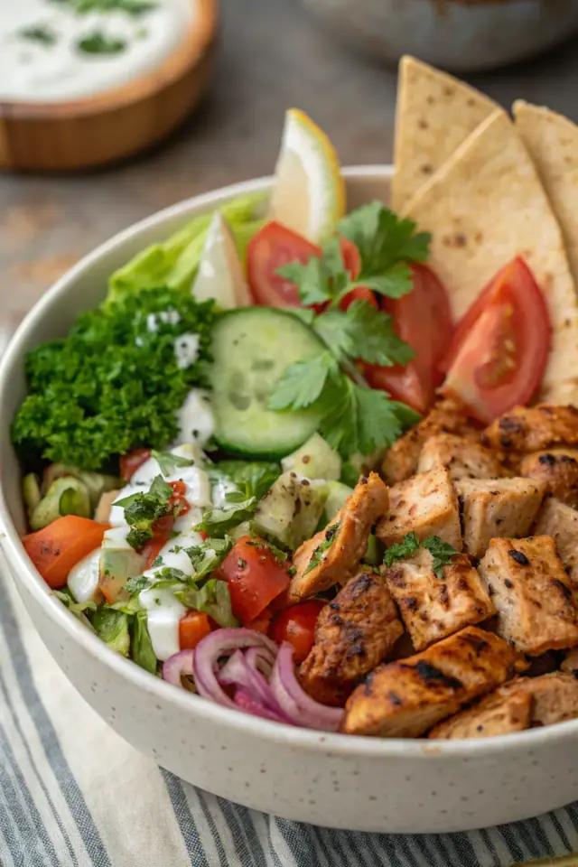 Mediterranean Chicken Shawarma Bowl