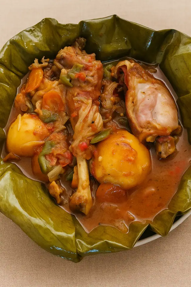 Traditional Chicken Luwombo