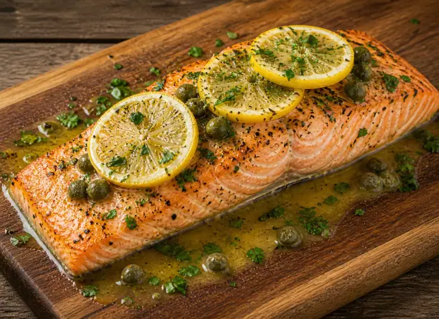 Lemon Butter Baked Salmon