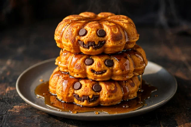 Pumpkin-Shaped Pancakes