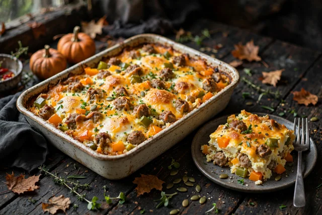 Halloween Breakfast Casserole