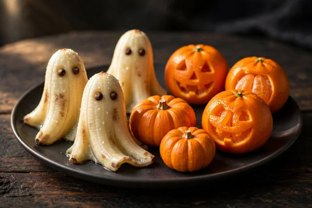 Banana Ghosts and Orange Pumpkins