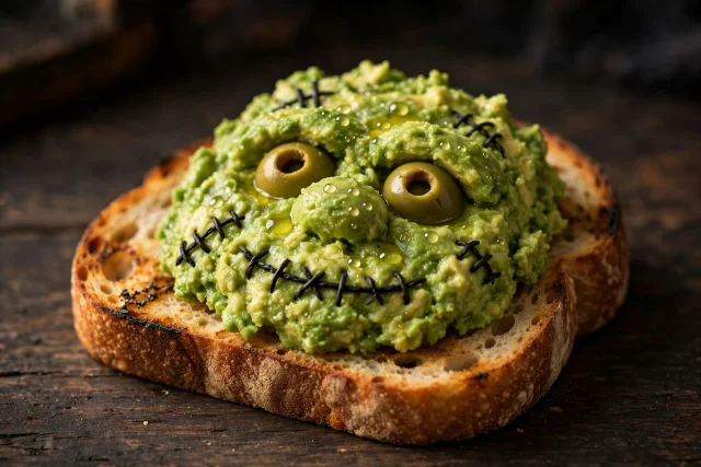 Frankenstein Avocado Toast