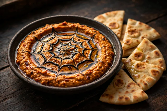 Harissa Hummus with Black Tahini Web