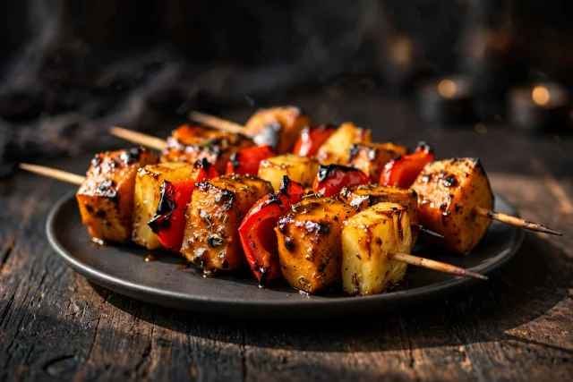 Jerk Pumpkin Skewers