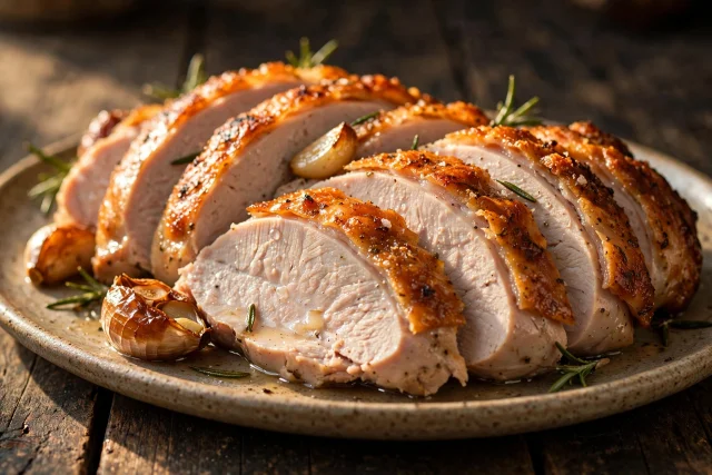 Herb Roasted Turkey Breast with Garlic and Rosemary