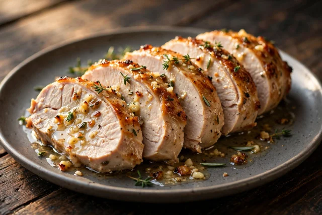 Garlic Butter Turkey Tenderloin