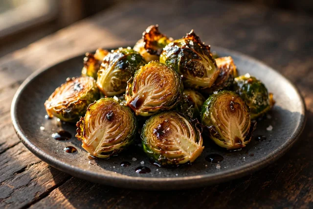 Roasted Brussels Sprouts with Balsamic