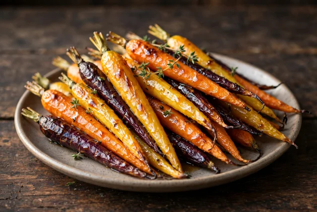 Maple Roasted Carrots with Thyme
