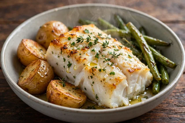 Baked Cod with Herbs