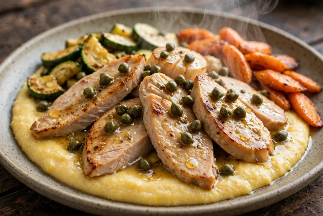 Turkey Scallopini with Capers
