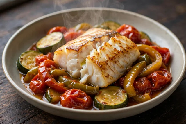 Cod with Provencal Vegetables