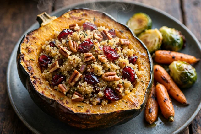 Quinoa Stuffed Acorn Squash