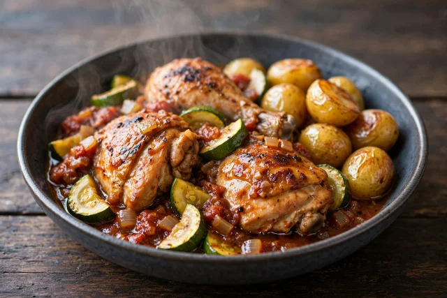 Chicken Cacciatore with Zucchini