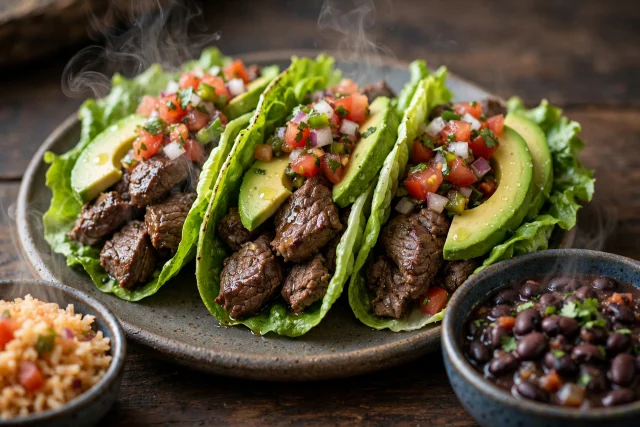 Beef Lettuce Tacos