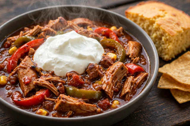 Smoky Turkey Chili with Peppers