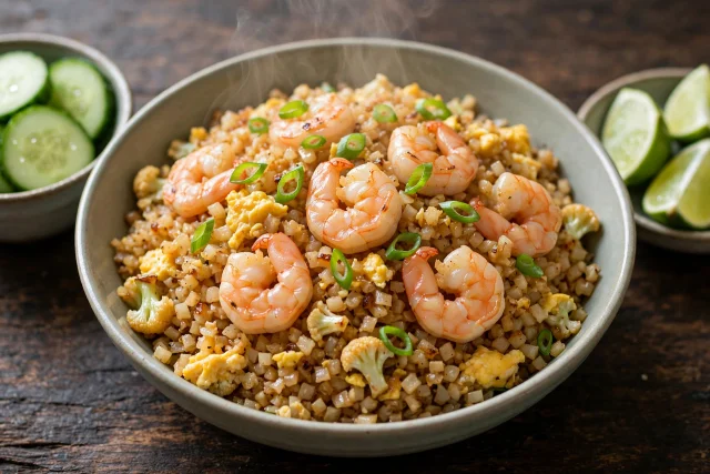 Cauliflower Fried Rice with Shrimp