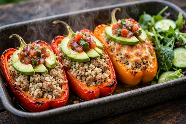Turkey Stuffed Pepper Bake