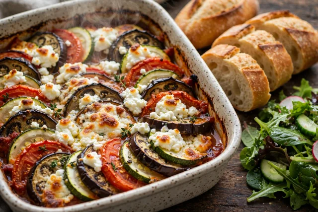 Ratatouille Bake with Goat Cheese