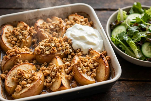 Baked Apples with Oat Crumble