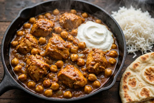 Indian Chicken and Chickpea Curry Pot