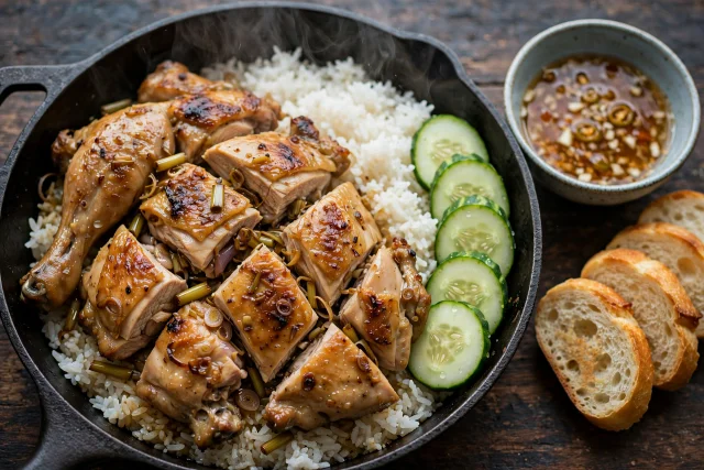 Vietnamese Lemongrass Chicken and Rice Pot