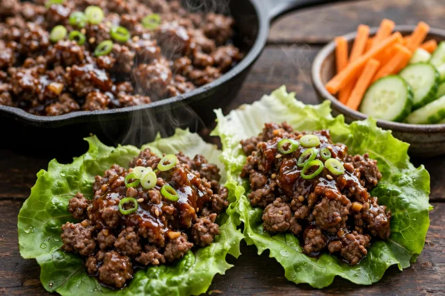 Beef Lettuce Wraps