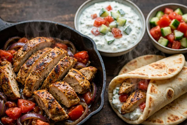 Greek Chicken Gyro Bowls