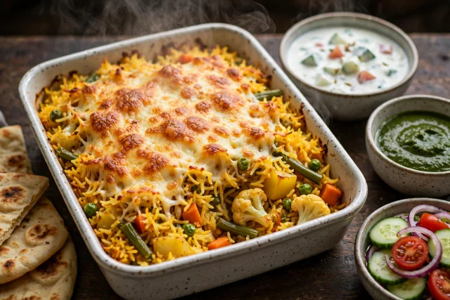 Vegetable Biryani Casserole