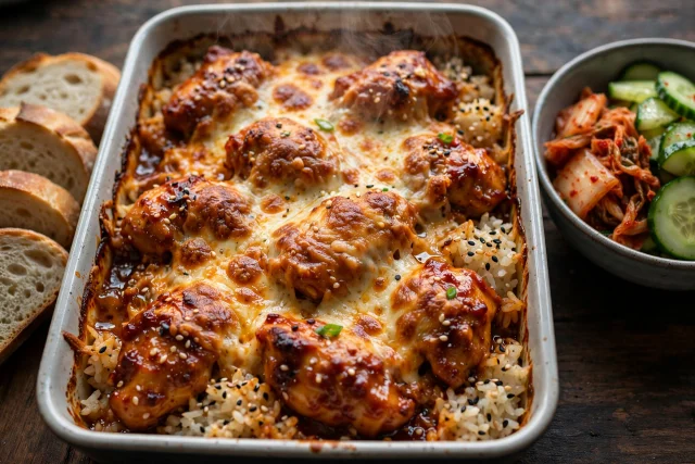Gochujang Chicken and Rice Bake