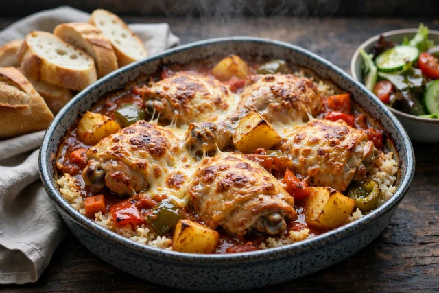 Filipino Chicken Afritada Bake
