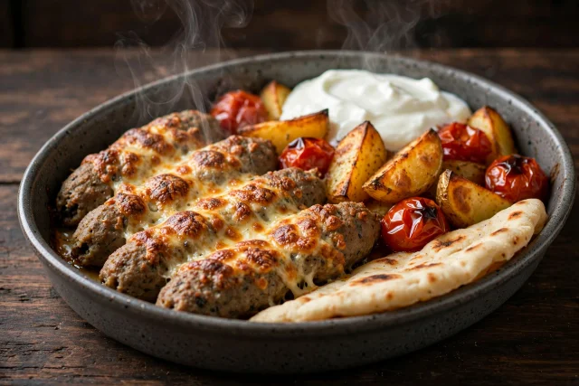 Baked Kofta and Potato