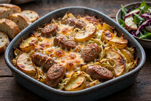 Sausage and Cabbage Harvest Bake