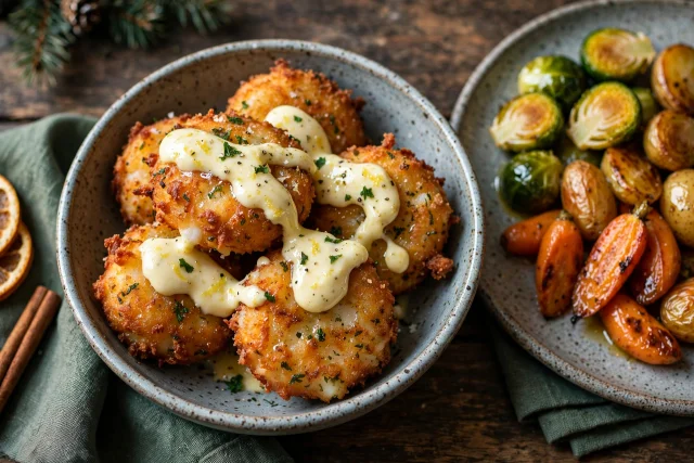 Portuguese Salt Cod Fritters with Lemon Aioli