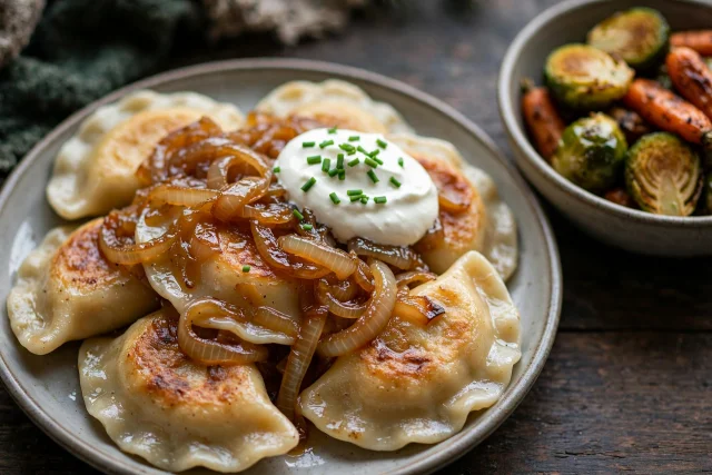 Polish Pierogi with Caramelized Onions
