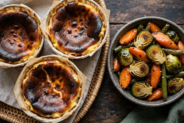Basque Burnt Cheesecake Cups