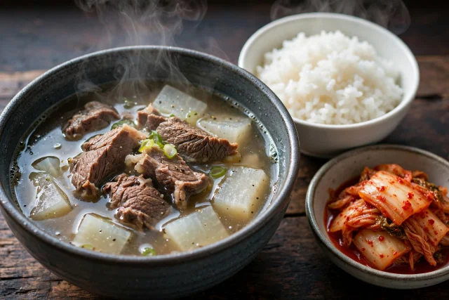Korean Beef and Radish Soup