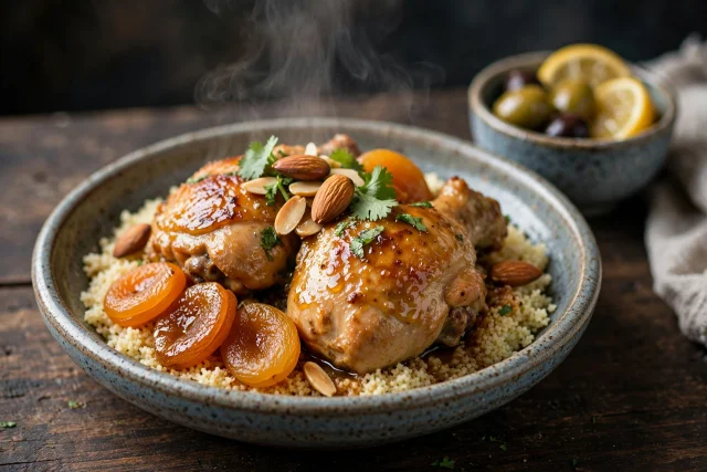 Moroccan Chicken Tagine with Apricots