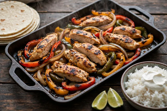 Sheet Pan Chicken Fajitas