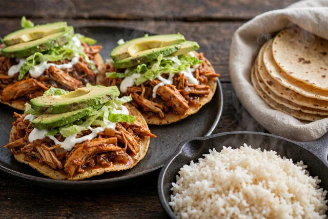 Chicken Tinga Tostadas