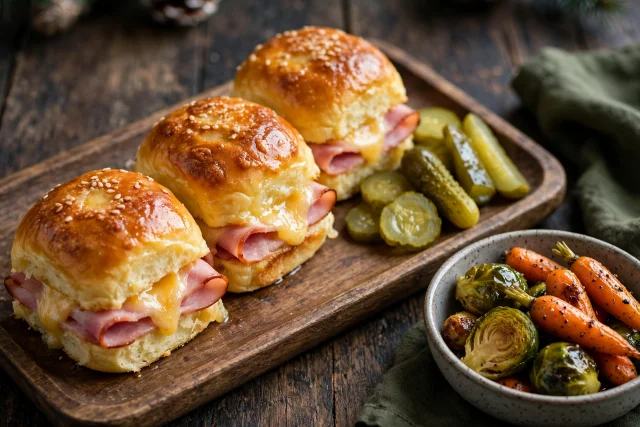 Baked Ham and Cheese Sliders