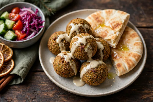 Middle Eastern Falafel with Tahini