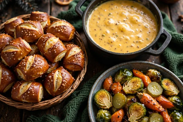 German Pretzel Bites with Beer Cheese
