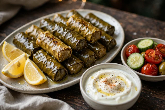 Greek Dolmades with Lemon