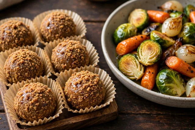 Gingerbread Truffles in Mini Liners
