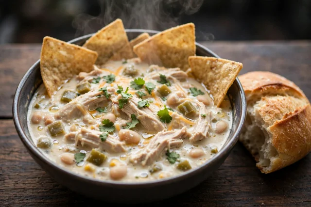 Slow Cooker White Chicken Chili