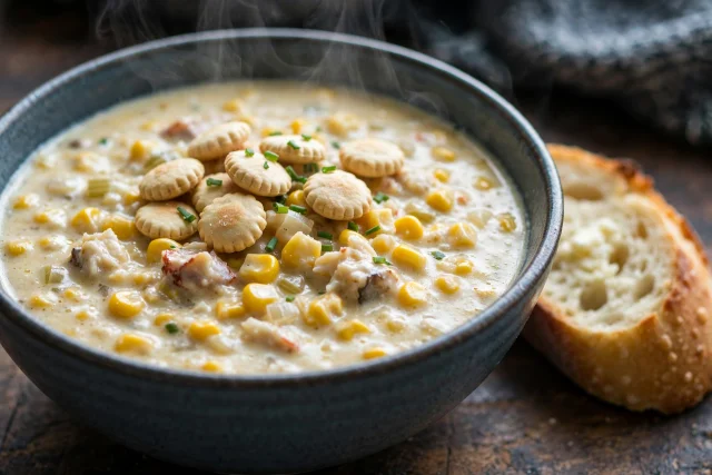 Slow Cooker Corn and Crab Chowder