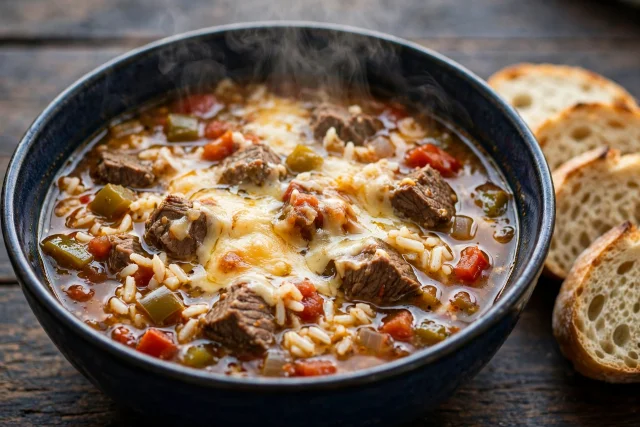 Slow Cooker Stuffed Pepper Soup